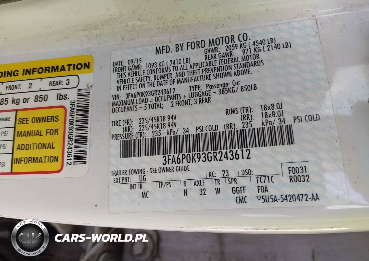 2016 Ford Fusion Titanium VIN:3FA6P0K93GR243612 - 9