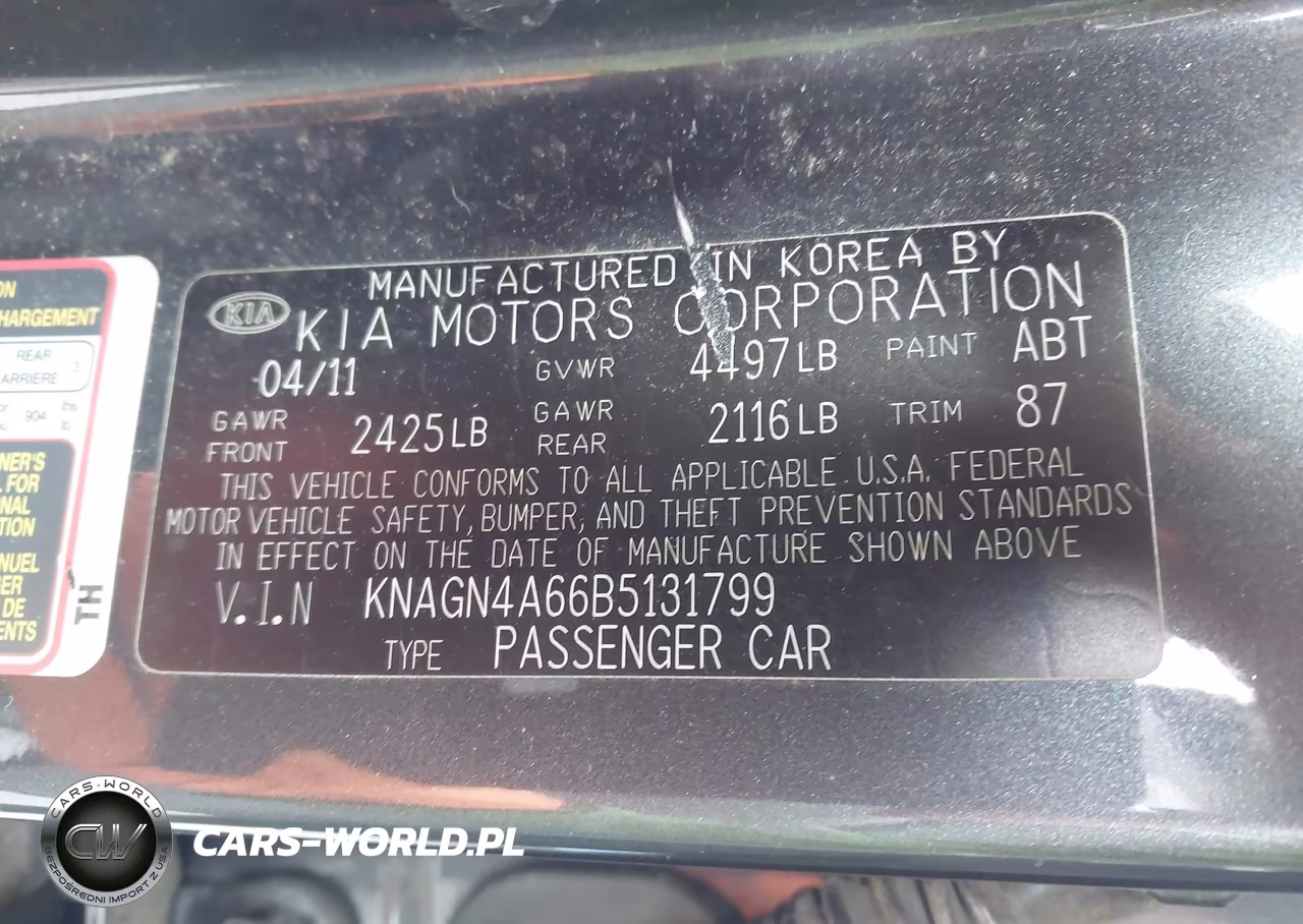 2011 Kia Optima Ex Turbo VIN:KNAGN4A66B5131799 - 9