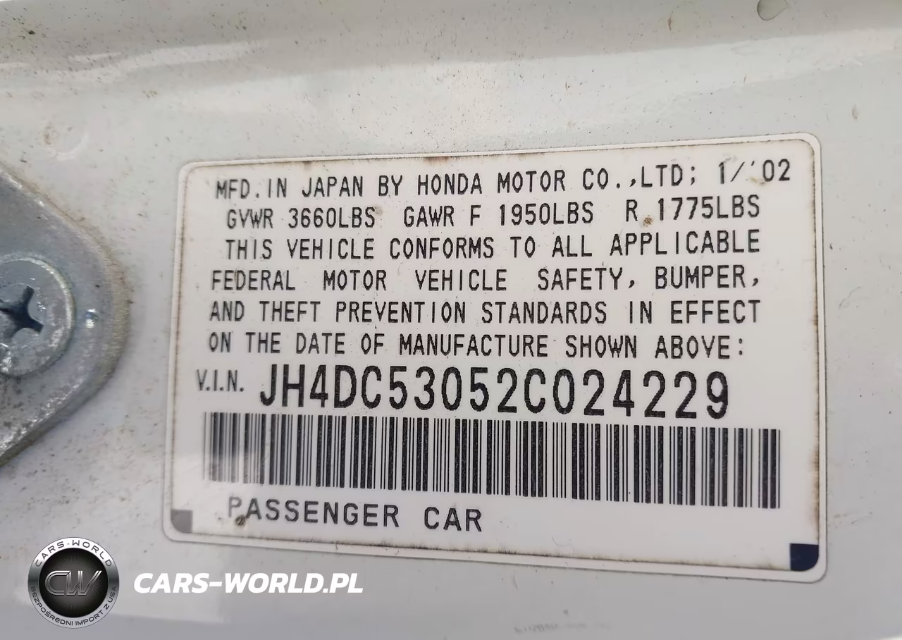2002 Acura Rsx Type S VIN:JH4DC53052C024229 - 9