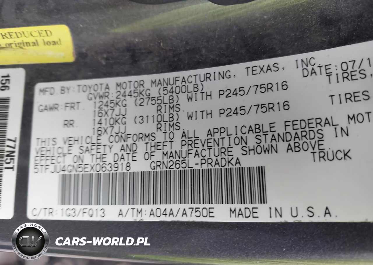 2014 Toyota Tacoma Prerunner V6 VIN:5TFJU4GN5EX063918 - 9