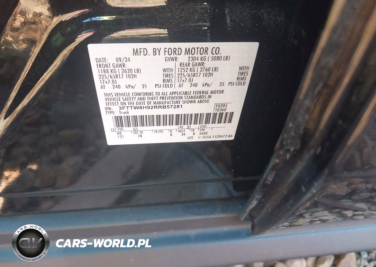 2024 Ford Maverick Xlt VIN:3FTTW8H92RRB57281 - 9