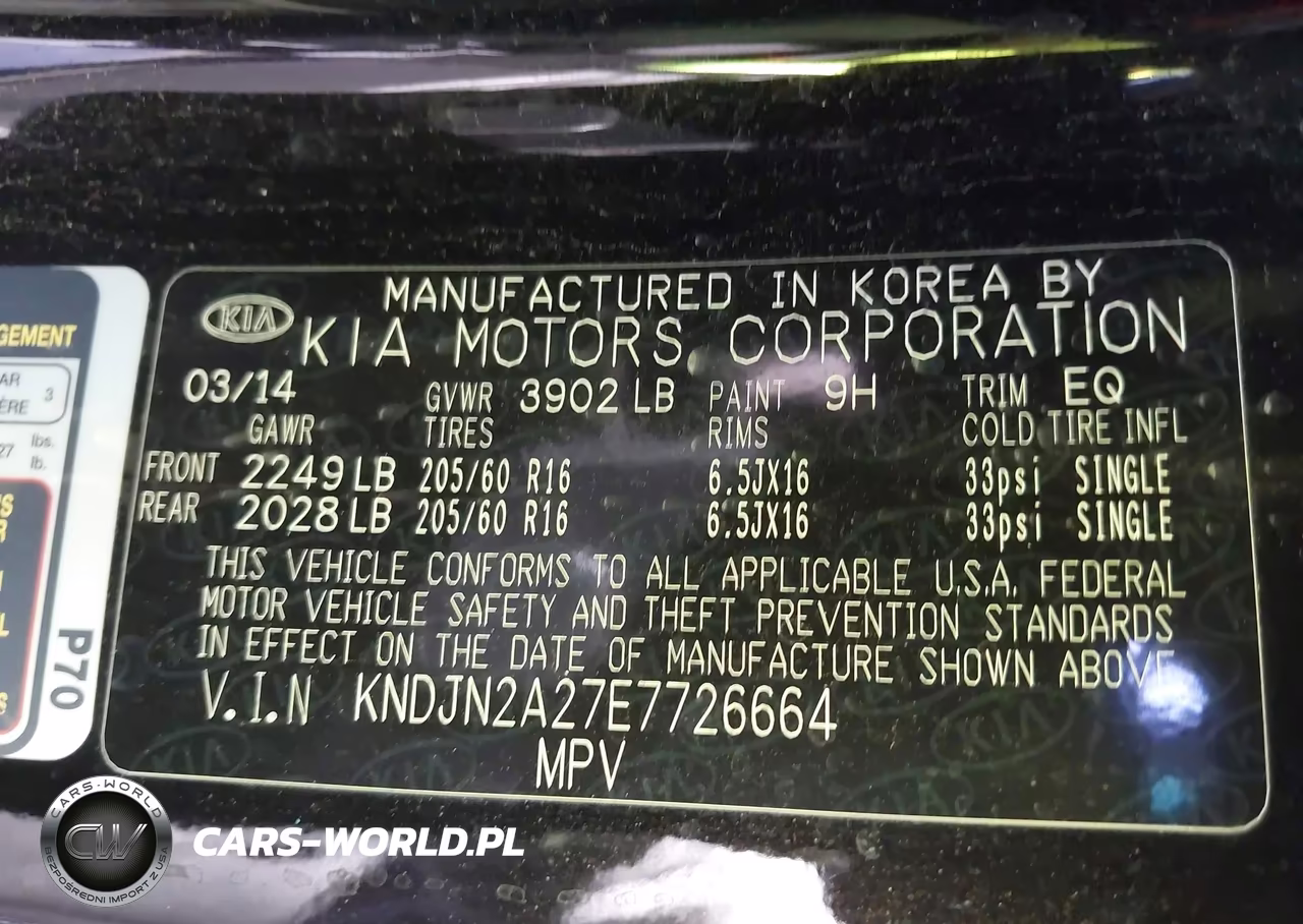 2014 Kia Soul VIN:KNDJN2A27E7726664 - 9