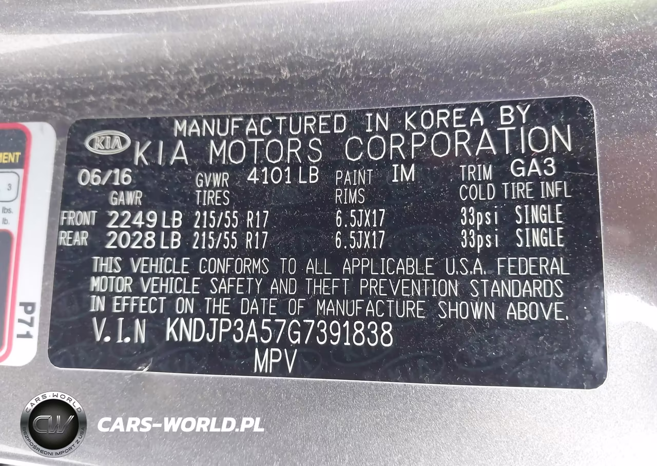 2016 Kia Soul + VIN:KNDJP3A57G7391838 - 9