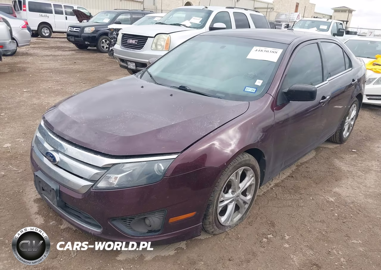 2012 Ford Fusion Se VIN:3FAHP0HA8CR365225 - 2