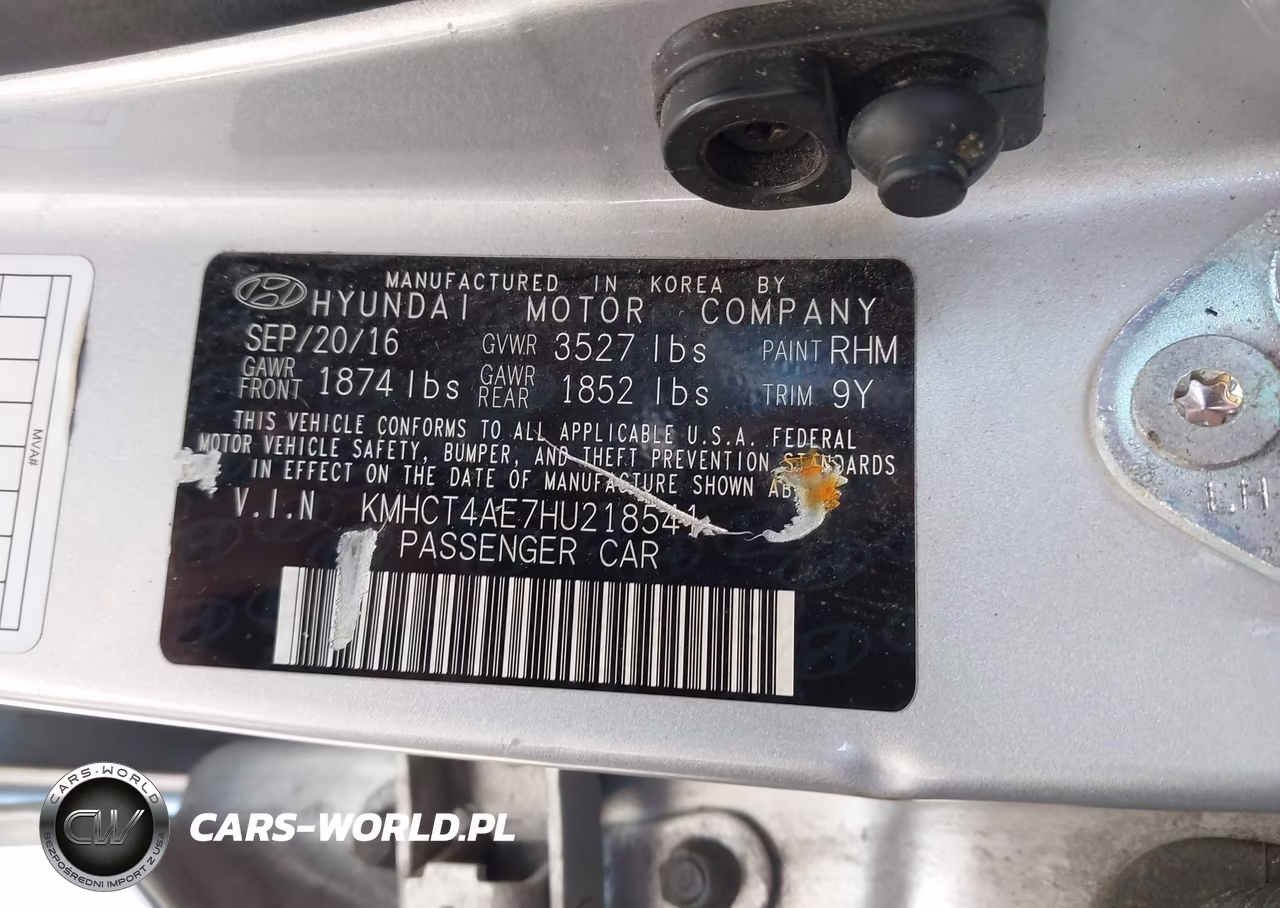 2017 Hyundai Accent Se VIN:KMHCT4AE7HU218541 - 9