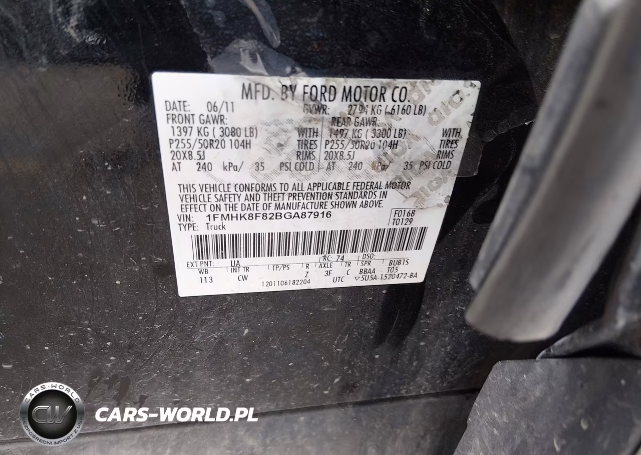 2011 Ford Explorer Limited VIN:1FMHK8F82BGA87916 - 9