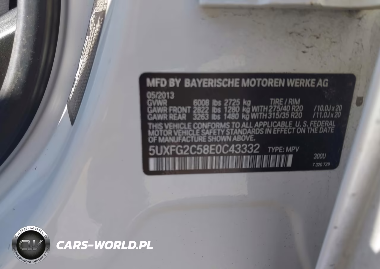 2014 BMW X6 xDrive35I VIN:5UXFG2C58E0C43332 - 9