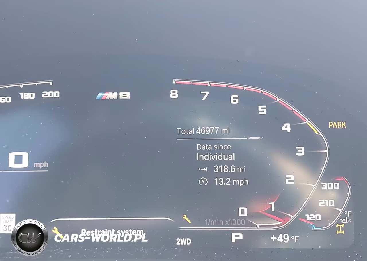 2022 BMW M8 Competition VIN:WBSAE0C02NCG97416 - 15