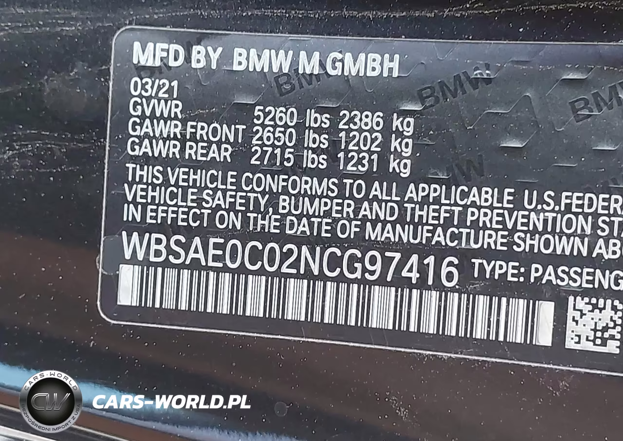 2022 BMW M8 Competition VIN:WBSAE0C02NCG97416 - 9