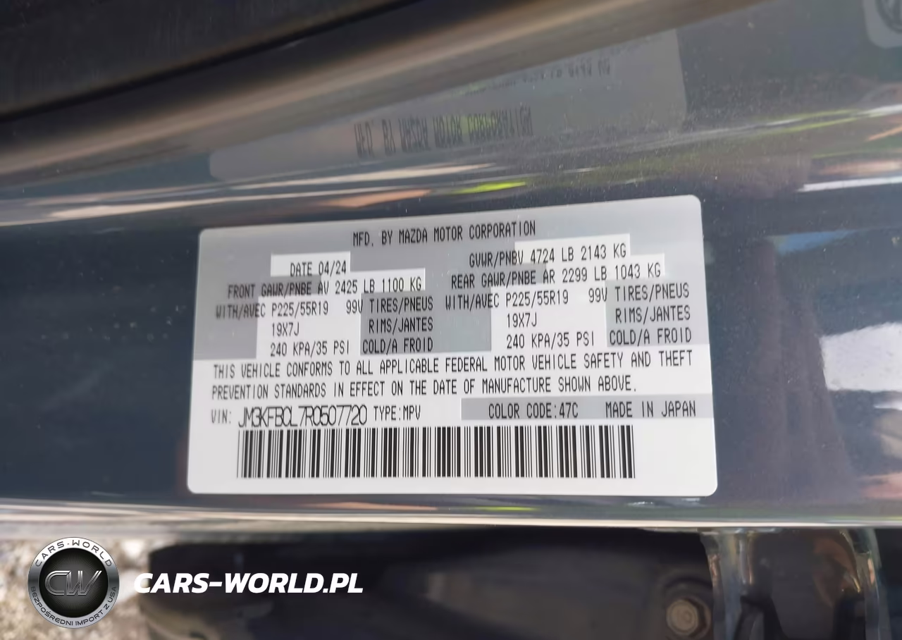 2024 Mazda Cx-5 2.5 S Carbon Edition VIN:JM3KFBCL7R0507720 - 9