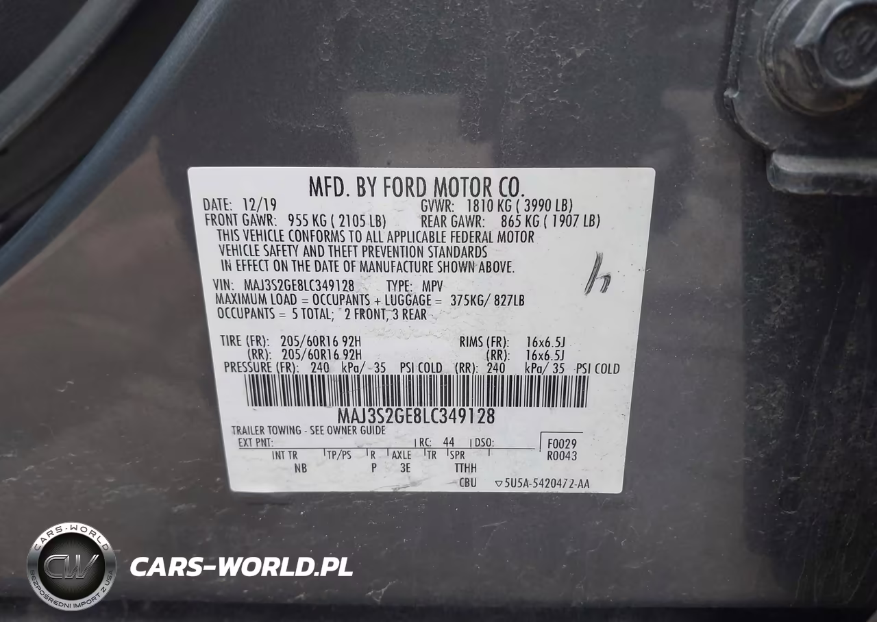 2020 Ford Ecosport Se VIN:MAJ3S2GE8LC349128 - 9