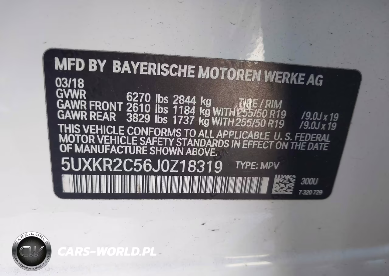 2018 BMW X5 Sdrive35I VIN:5UXKR2C56J0Z18319 - 9