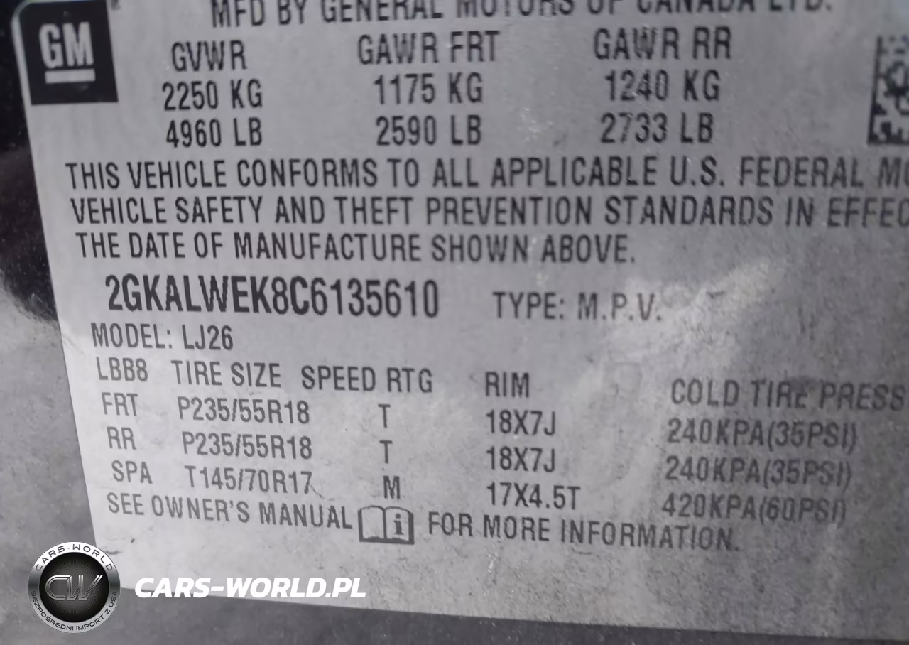 2012 GMC Terrain Slt-2 VIN:2GKALWEK8C6135610 - 9