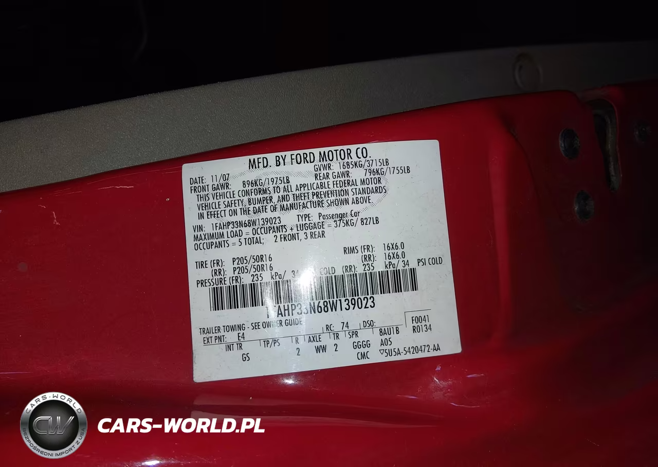 2008 Ford Focus Se-Ses VIN:1FAHP33N68W139023 - 9