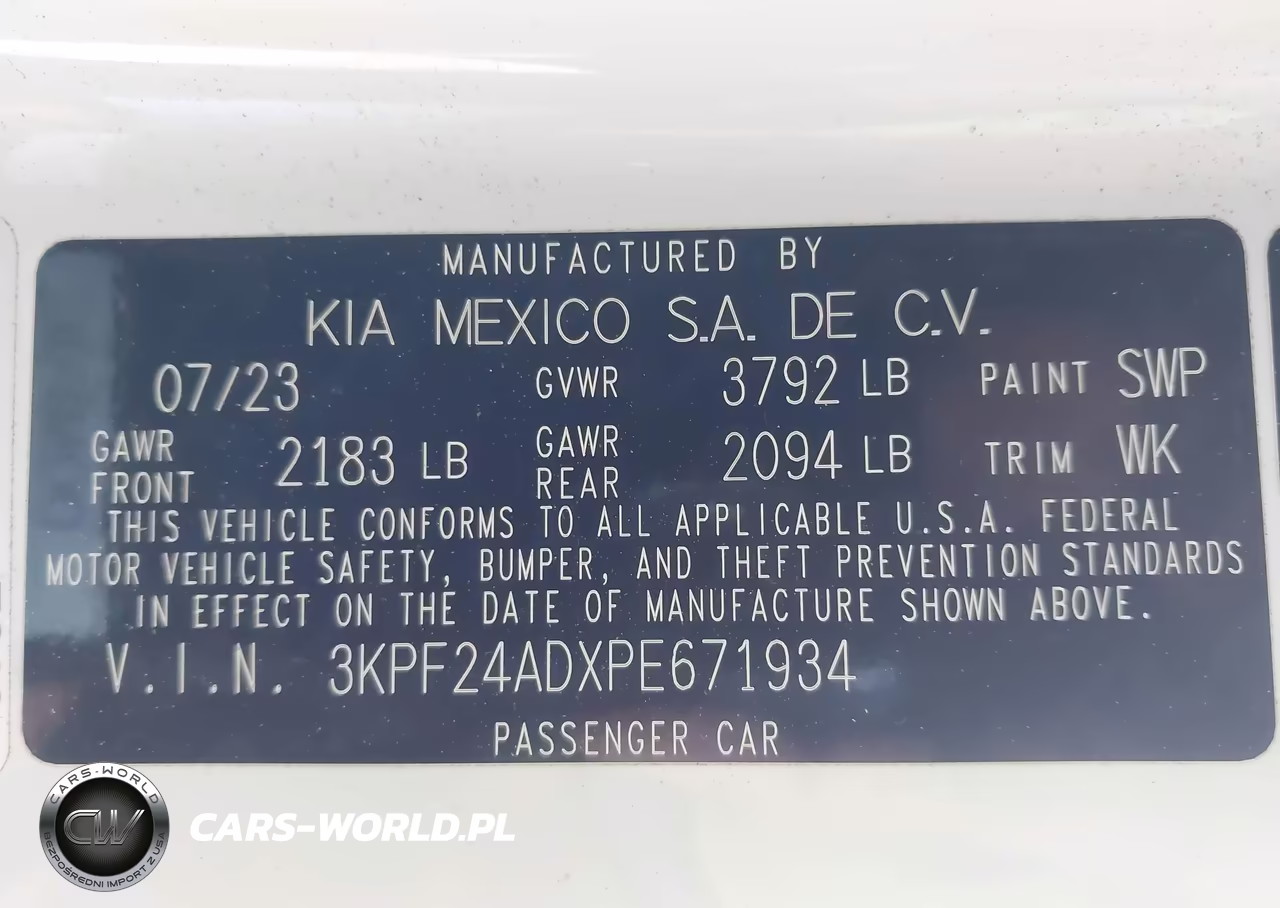 2023 Kia Forte Lxs VIN:3KPF24ADXPE671934 - 9