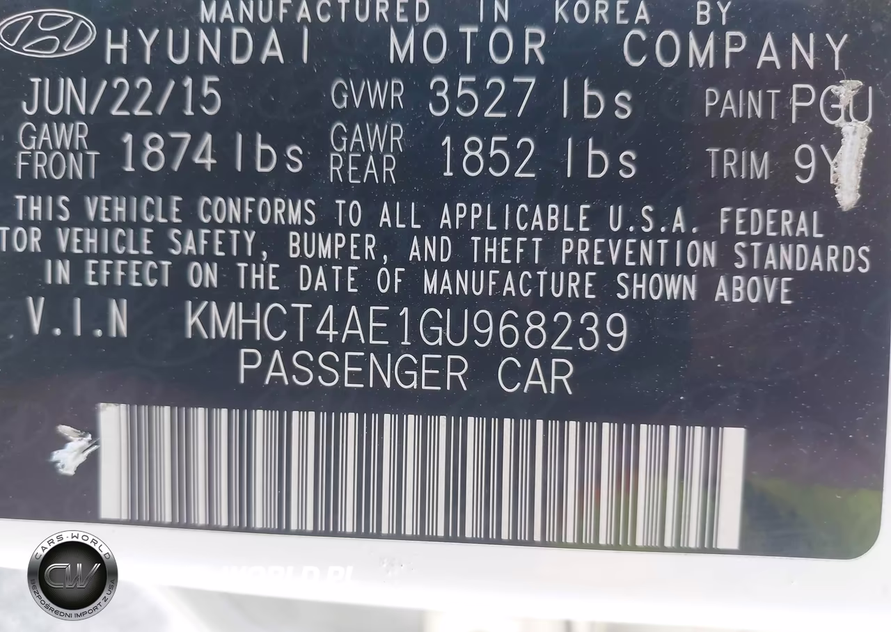 2016 Hyundai Accent Se VIN:KMHCT4AE1GU968239 - 9