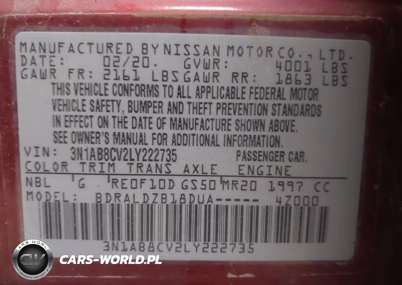 2020 Nissan Sentra Sv Xtronic Cvt VIN:3N1AB8CV2LY222735 - 9