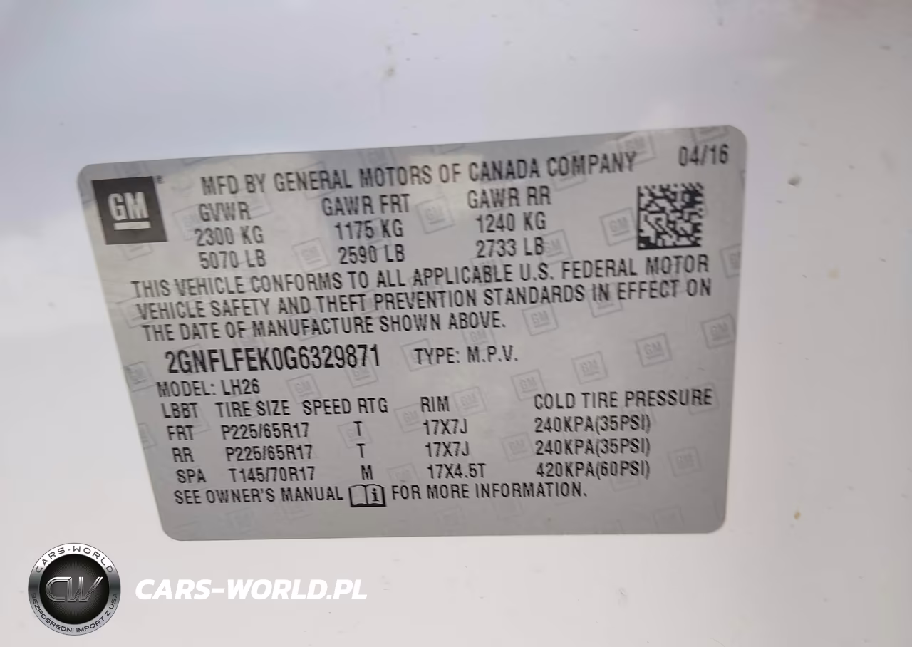 2016 Chevrolet Equinox Lt VIN:2GNFLFEK0G6329871 - 9