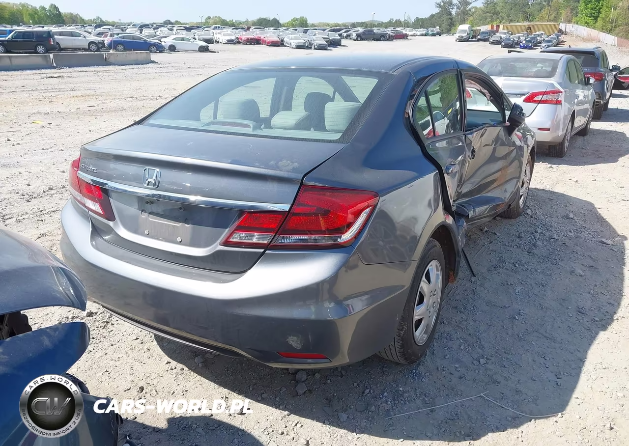 2013 Honda Civic Lx VIN:19XFB2F50DE078956 - 4