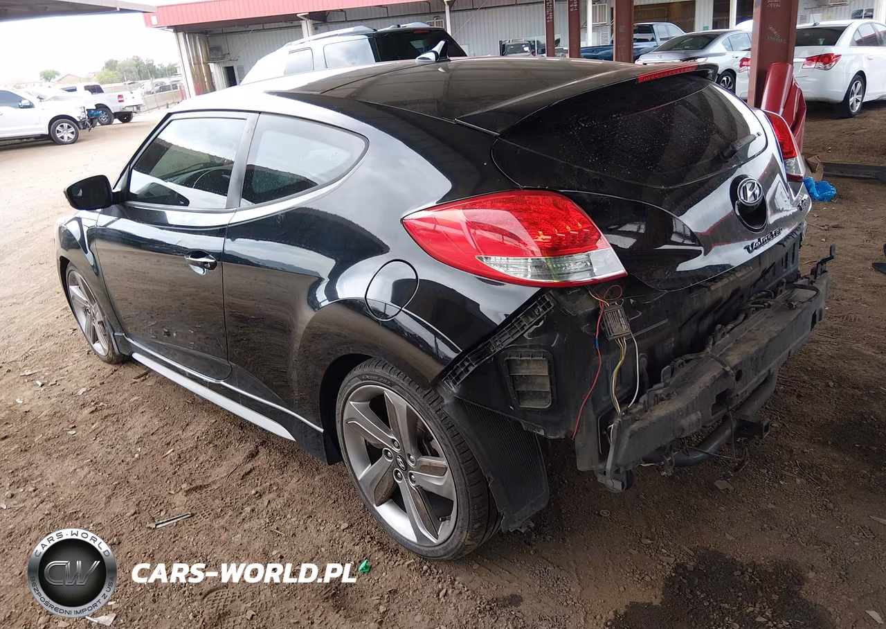 2013 Hyundai Veloster Turbo W-Blue VIN:KMHTC6AEXDU166506 - 14