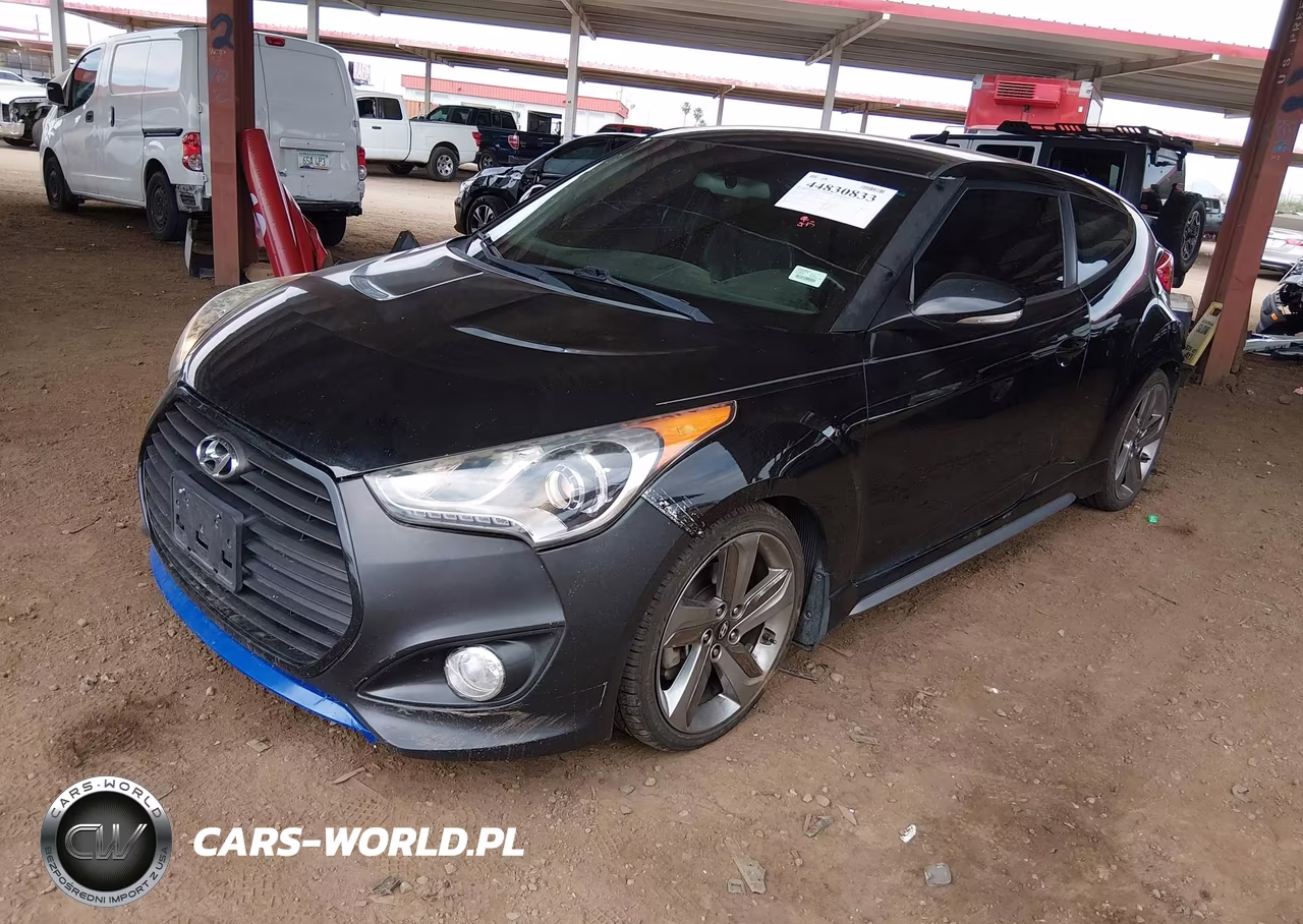 2013 Hyundai Veloster Turbo W-Blue VIN:KMHTC6AEXDU166506 - 15