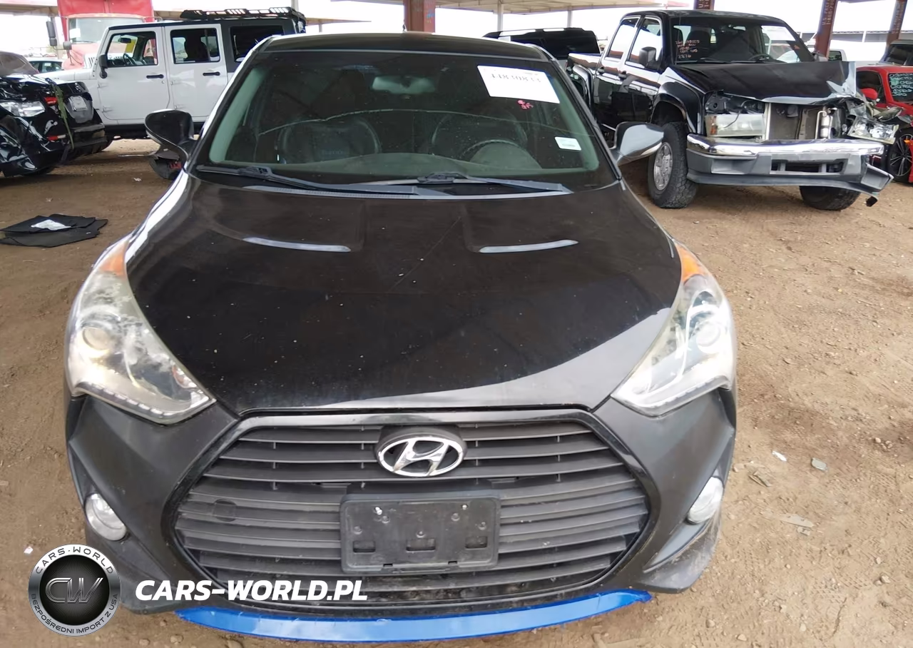 2013 Hyundai Veloster Turbo W-Blue VIN:KMHTC6AEXDU166506 - 16
