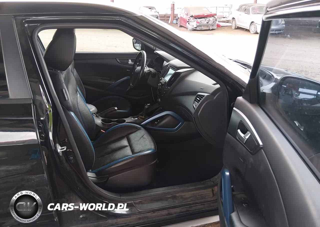 2013 Hyundai Veloster Turbo W-Blue VIN:KMHTC6AEXDU166506 - 5
