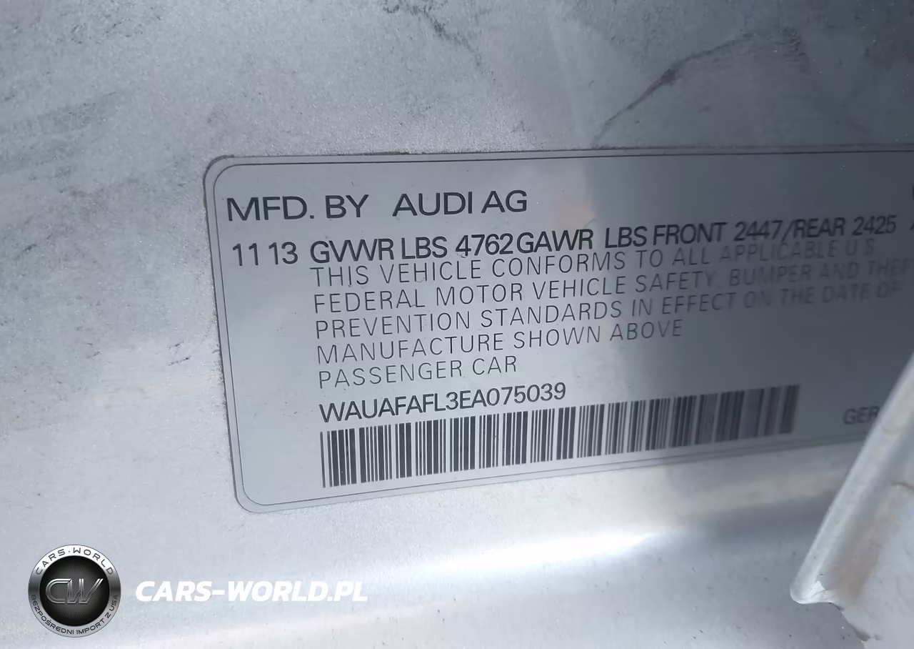 2014 Audi A4 2.0T Premium VIN:WAUAFAFL3EA075039 - 9