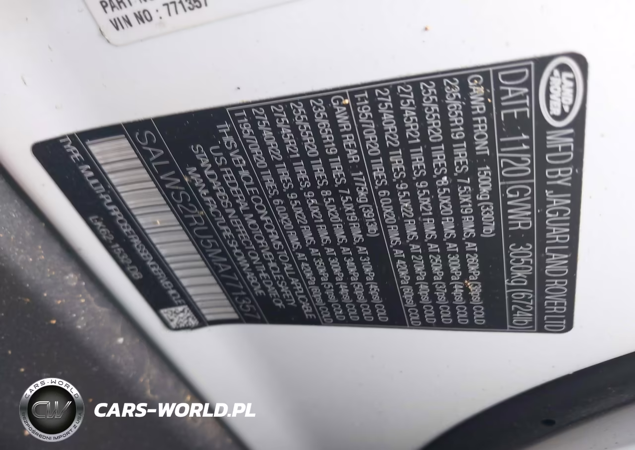 2021 Land Rover Range Rover Sport Hst Mhev VIN:SALWS2RU5MA771357 - 9
