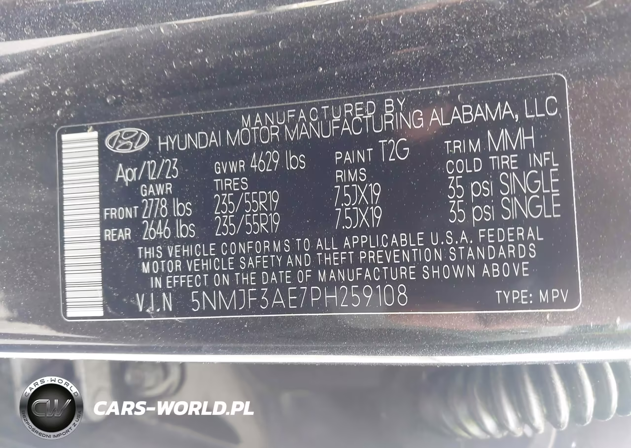 2023 Hyundai Tucson Sel VIN:5NMJF3AE7PH259108 - 9