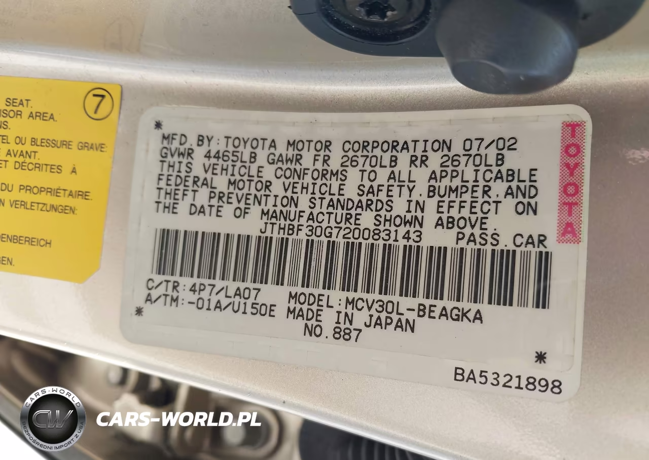 2002 Lexus Es 300 VIN:JTHBF30G720083143 - 9