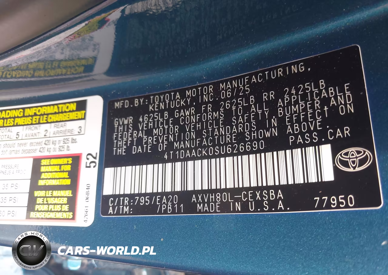 2025 Toyota Camry Se VIN:4T1DAACK0SU626690 - 9