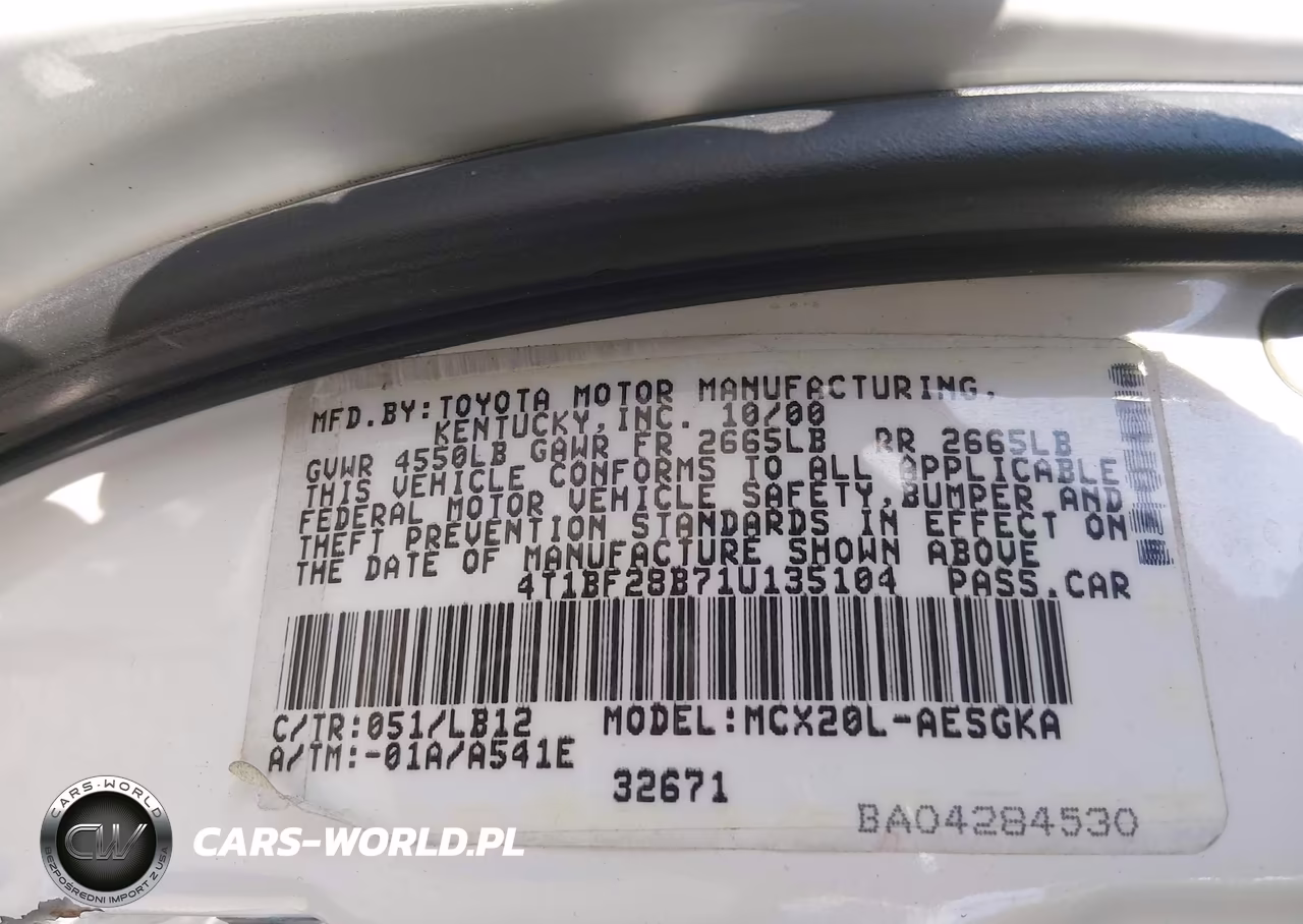 2001 Toyota Avalon Xls VIN:4T1BF28B71U135104 - 9