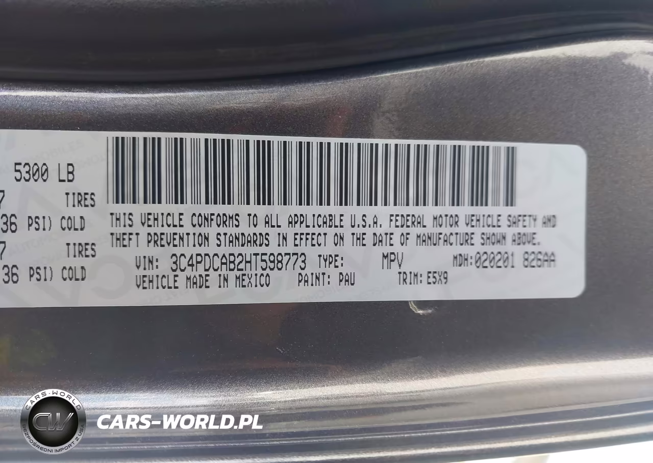 2017 Dodge Journey Se VIN:3C4PDCAB2HT598773 - 9