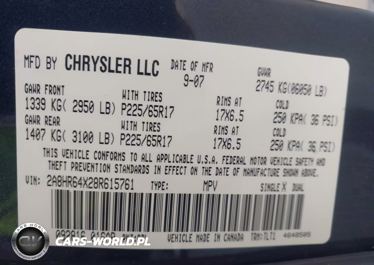 2008 Chrysler Town & Country Limited VIN:2A8HR64X28R615761 - 9