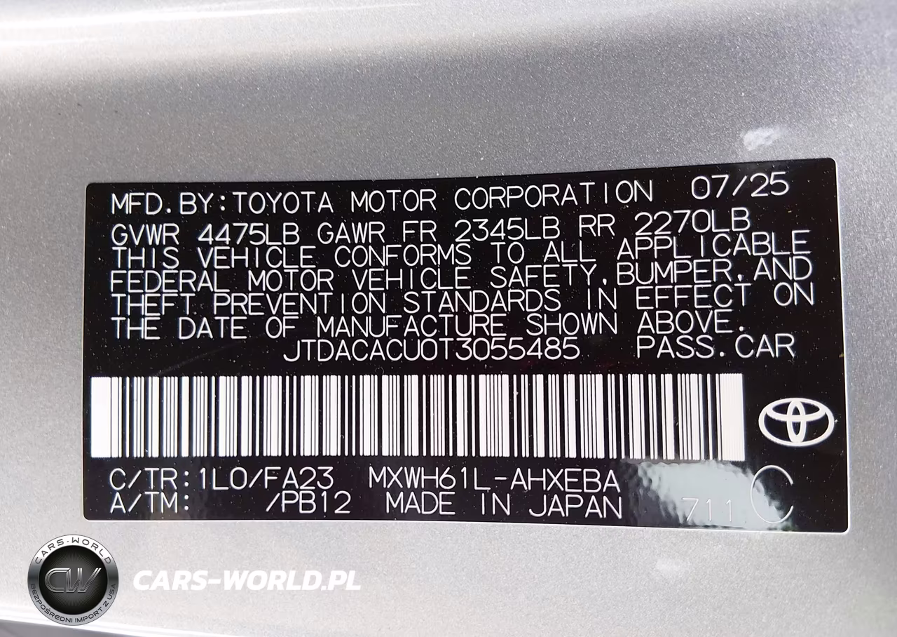 2026 Toyota Prius Plug-In Hybrid Se VIN:JTDACACU0T3055485 - 9