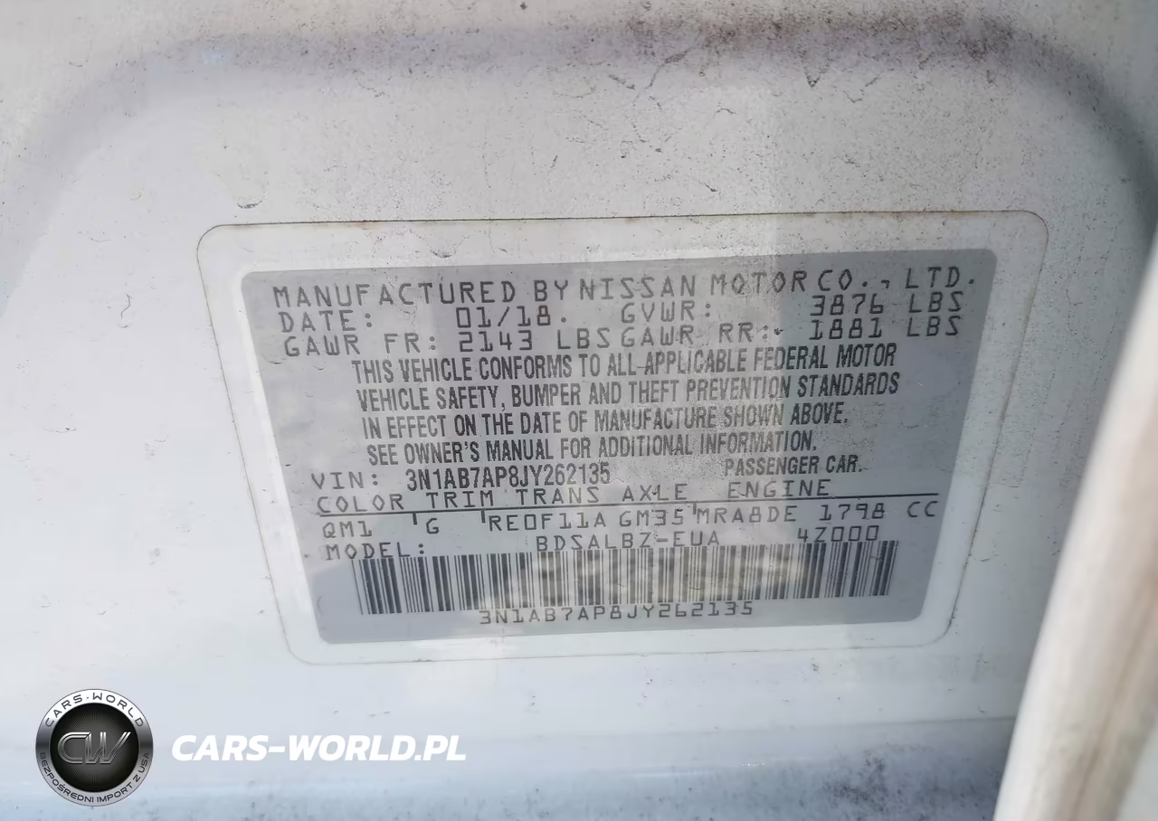 2018 Nissan Sentra S VIN:3N1AB7AP8JY262135 - 9