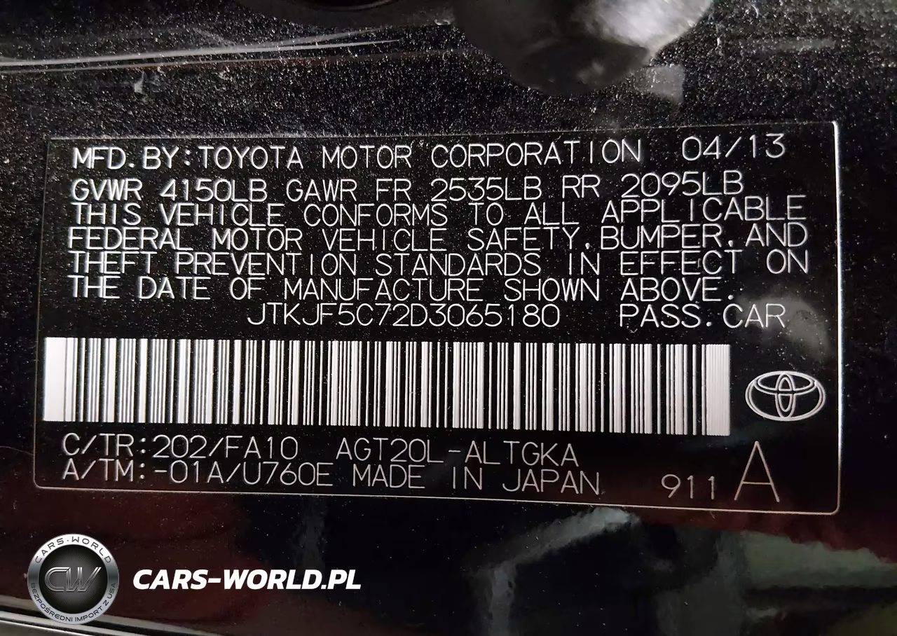 2013 Scion Tc VIN:JTKJF5C72D3065180 - 9