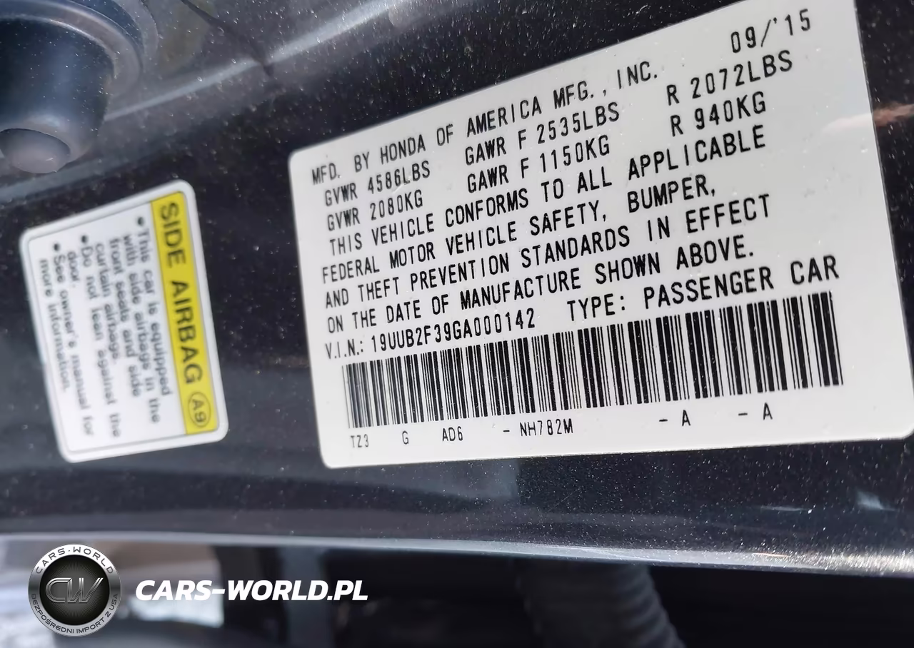 2016 Acura Tlx V6 VIN:19UUB2F39GA000142 - 9