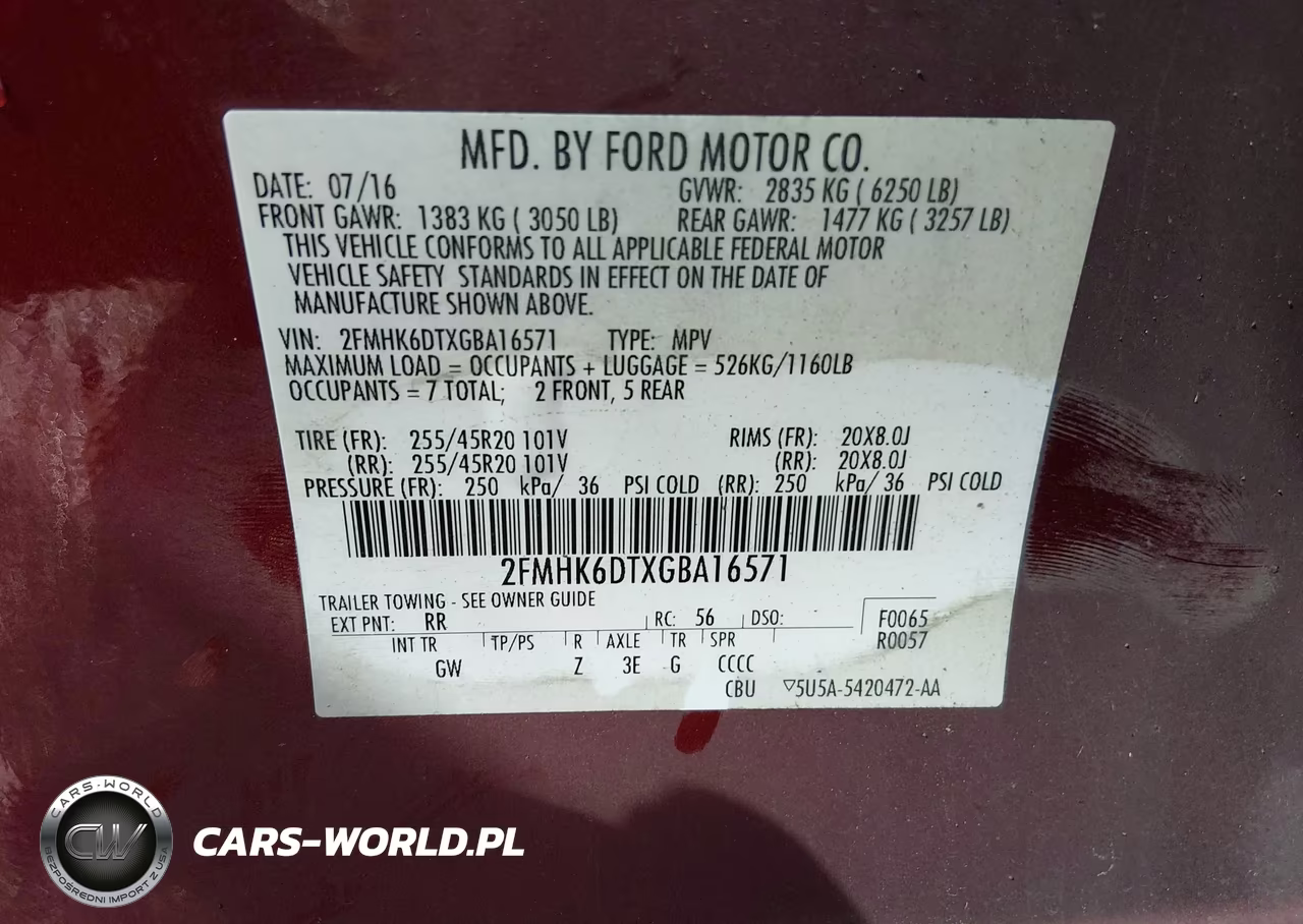 2016 Ford Flex Limited VIN:2FMHK6DTXGBA16571 - 9