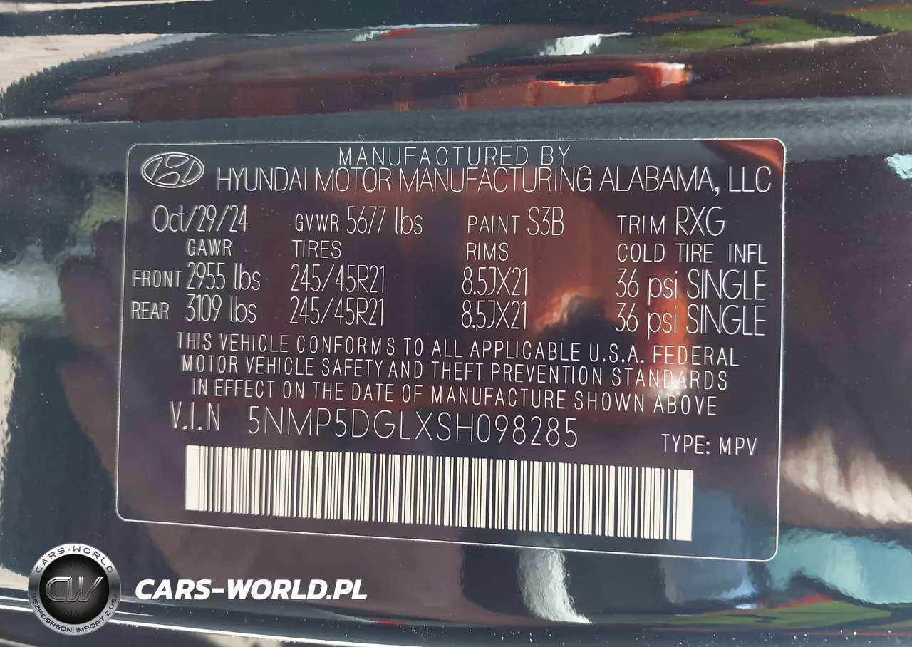 2025 Hyundai Santa Fe Calligraphy VIN:5NMP5DGLXSH098285 - 9