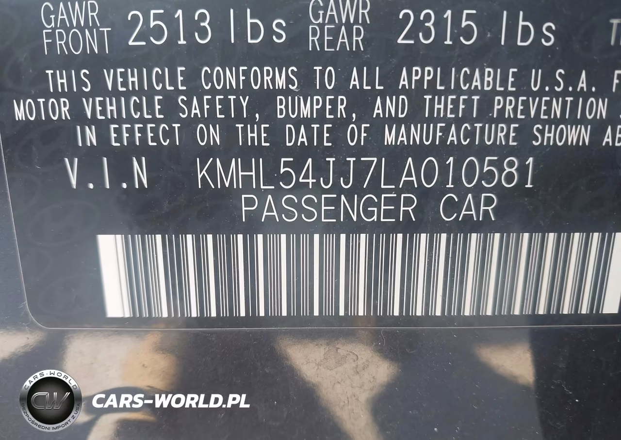 2020 Hyundai Sonata Hybrid Limited VIN:KMHL54JJ7LA010581 - 9