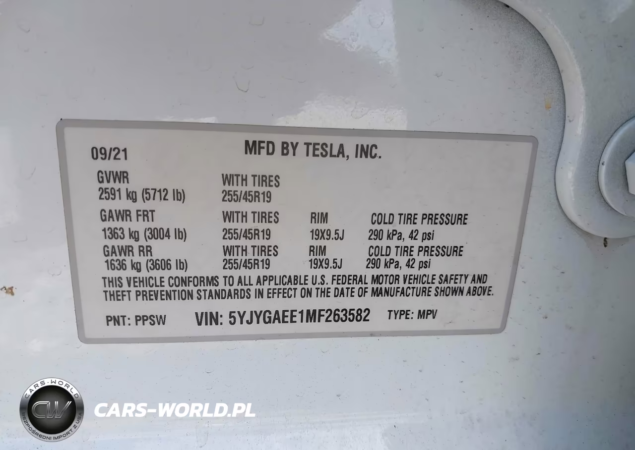 2021 Tesla Model Y Long Range Dual Motor All-Wheel Drive VIN:5YJYGAEE1MF263582 - 9