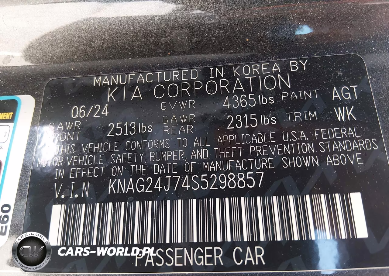 2025 Kia K5 Lxs VIN:KNAG24J74S5298857 - 9