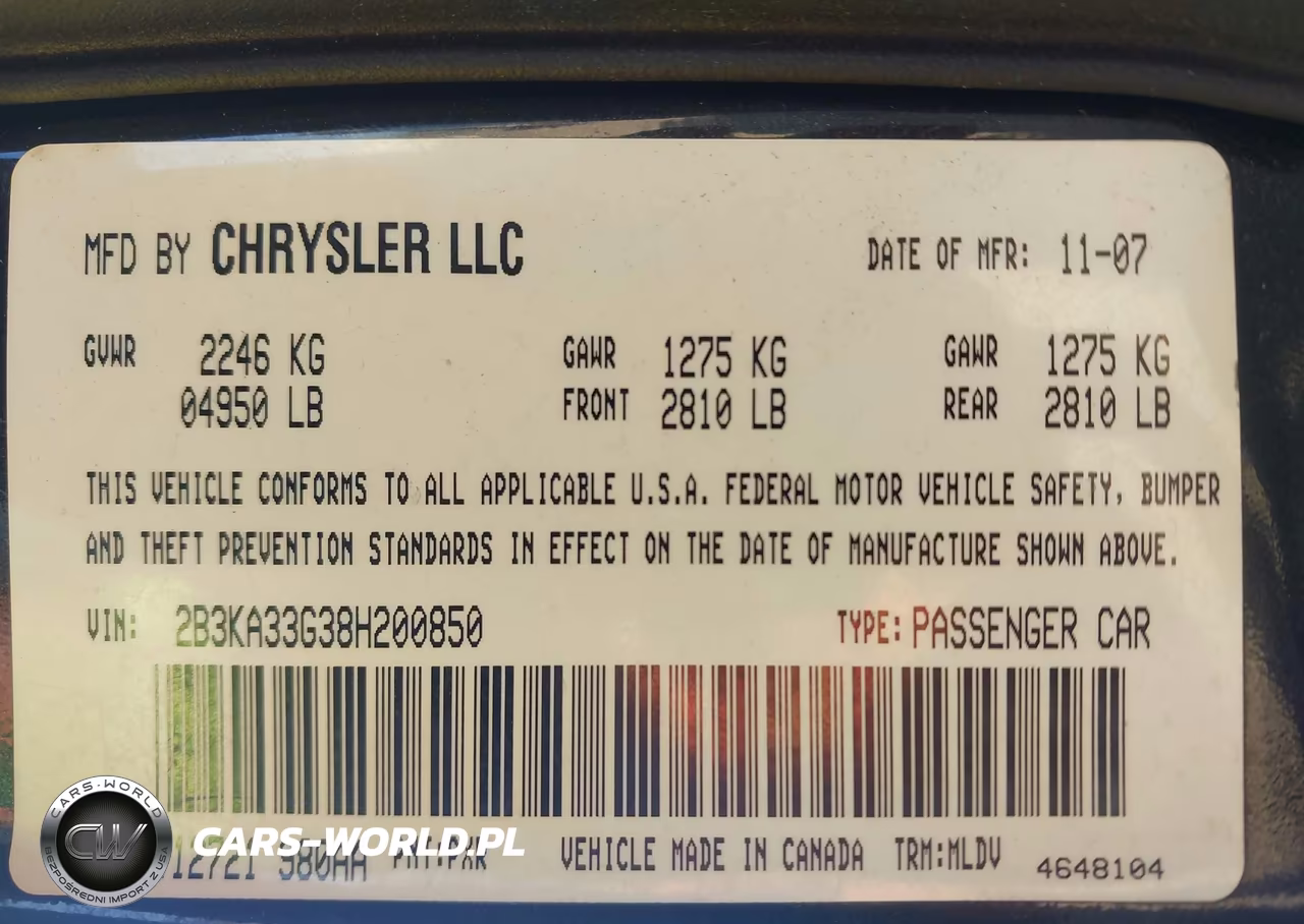 2008 Dodge Charger Sxt VIN:2B3KA33G38H200850 - 9