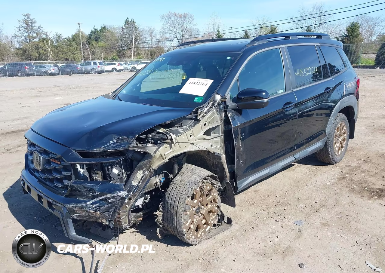 2022 Honda Passport Awd Trailsport VIN:5FNYF8H63NB016341 - 2