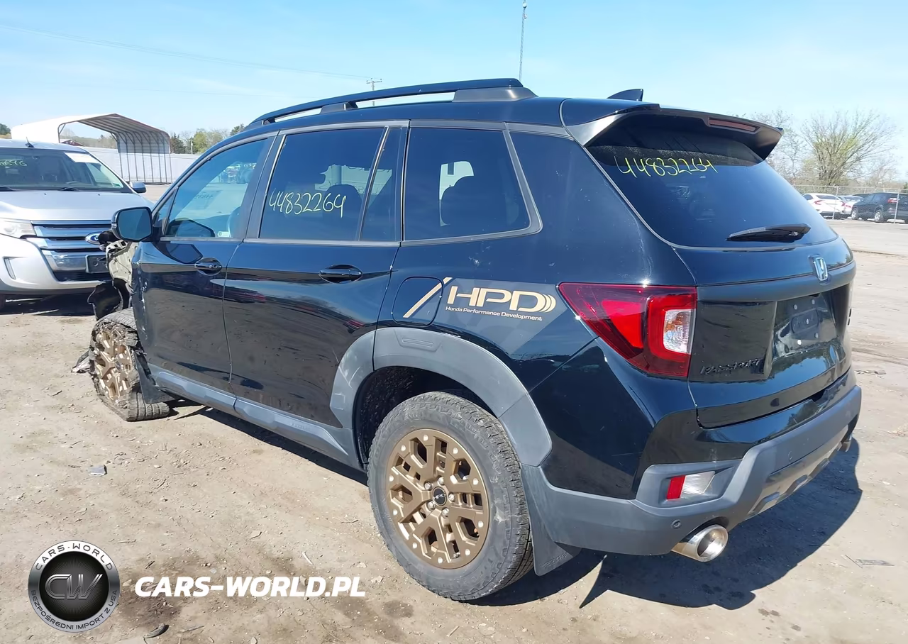 2022 Honda Passport Awd Trailsport VIN:5FNYF8H63NB016341 - 3