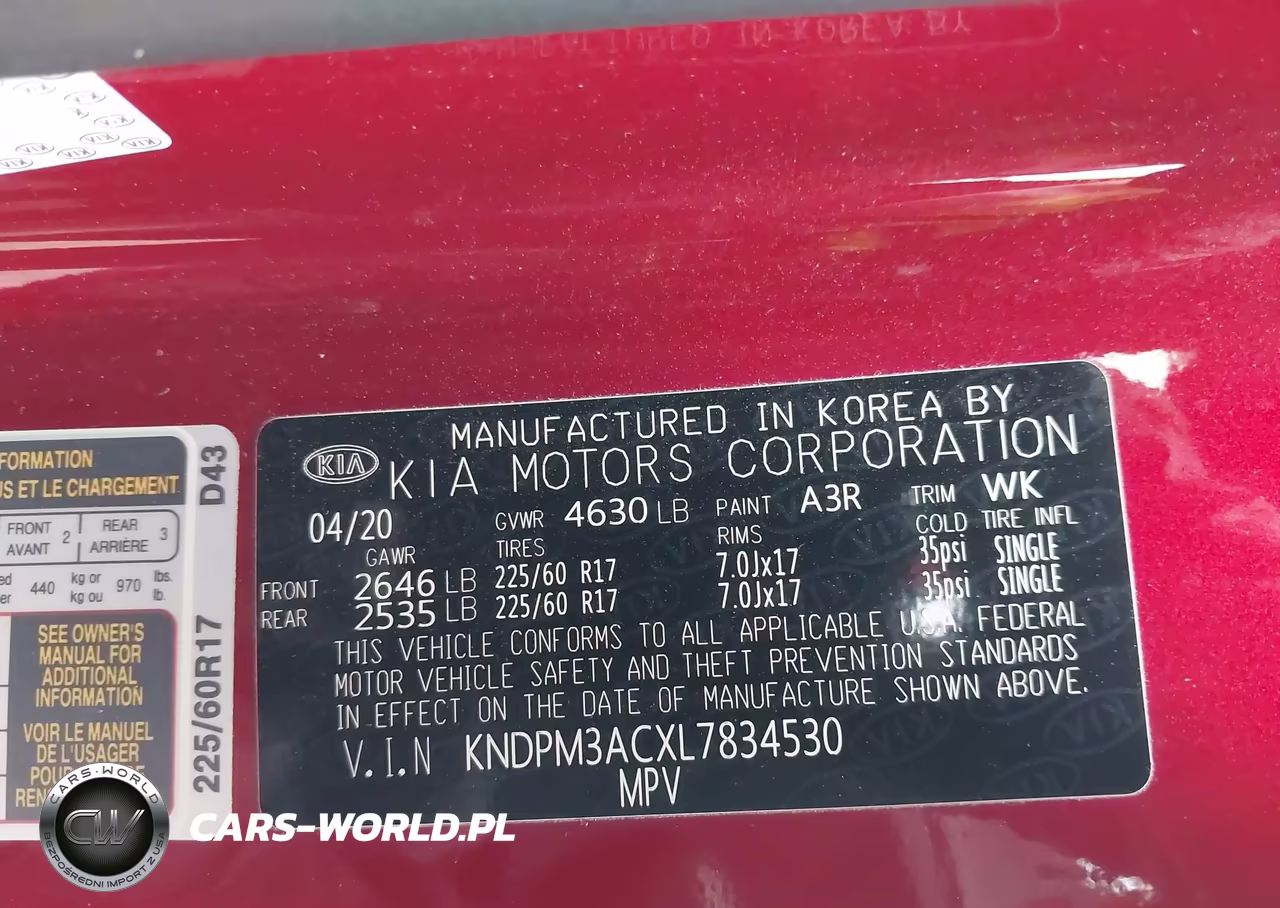 2020 Kia Sportage Lx VIN:KNDPM3ACXL7834530 - 9