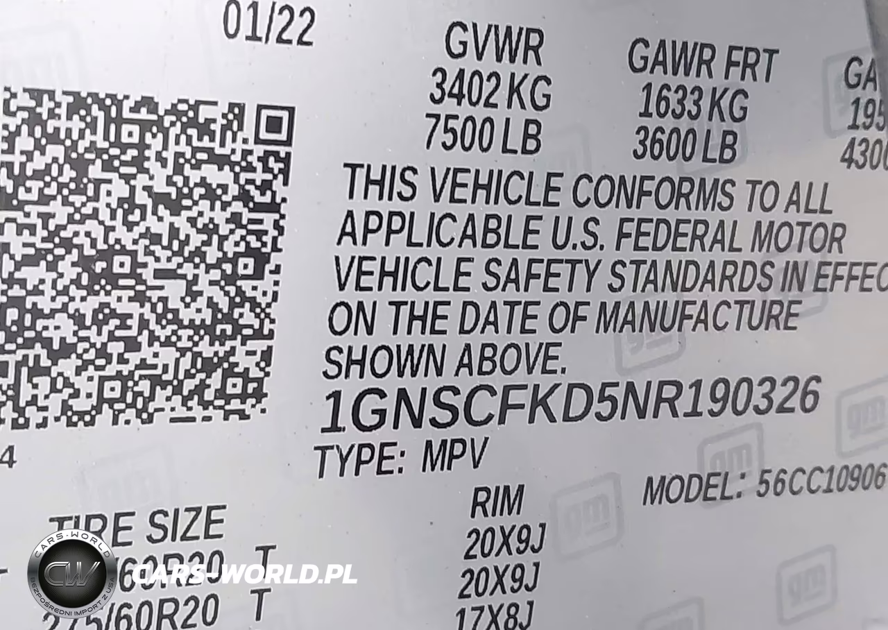 2022 Chevrolet Suburban 2Wd Premier VIN:1GNSCFKD5NR190326 - 9