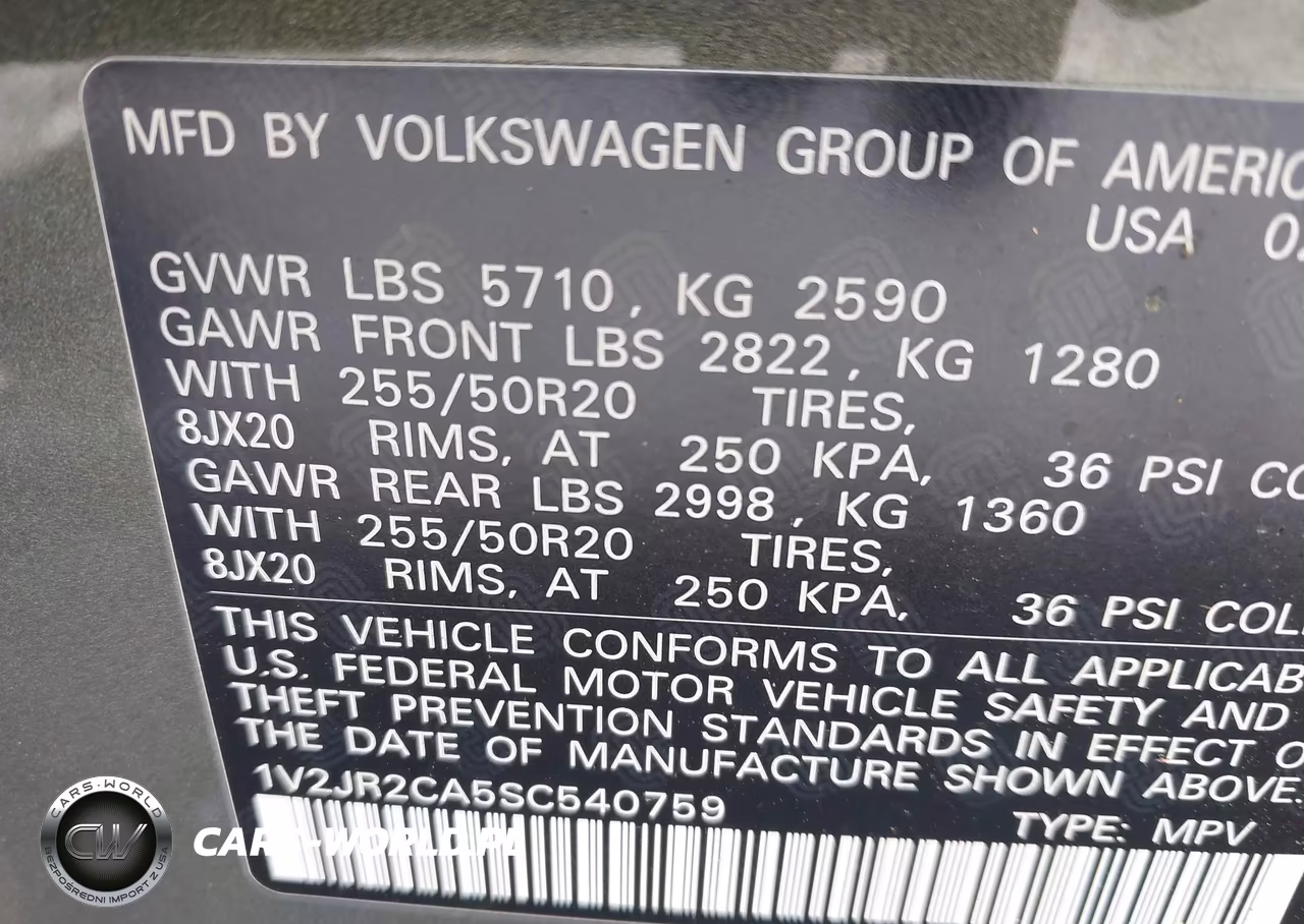 2025 Volkswagen Atlas 2.0T Se W-Technology VIN:1V2JR2CA5SC540759 - 9